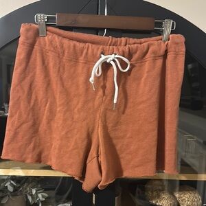 aerie Orange Shorts with Elastic Waistband